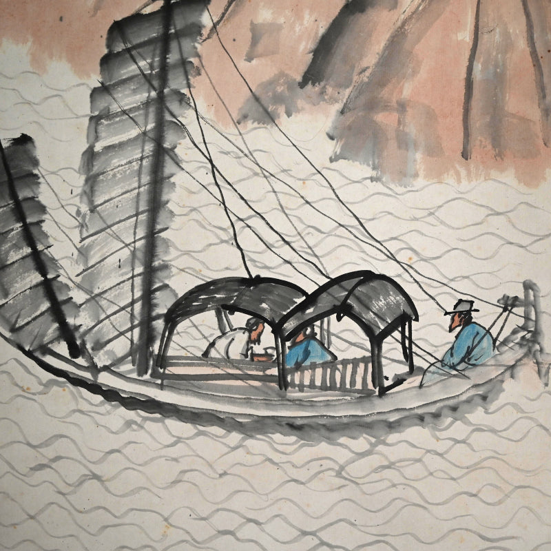 真夏の船旅 ー平井楳仙「舟行盛夏」