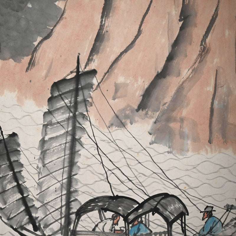 真夏の船旅 ー平井楳仙「舟行盛夏」