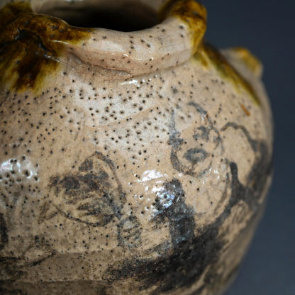 Vase and Fukusa ー富岡鉄斎 “鉄斎先生壺 花瓶”