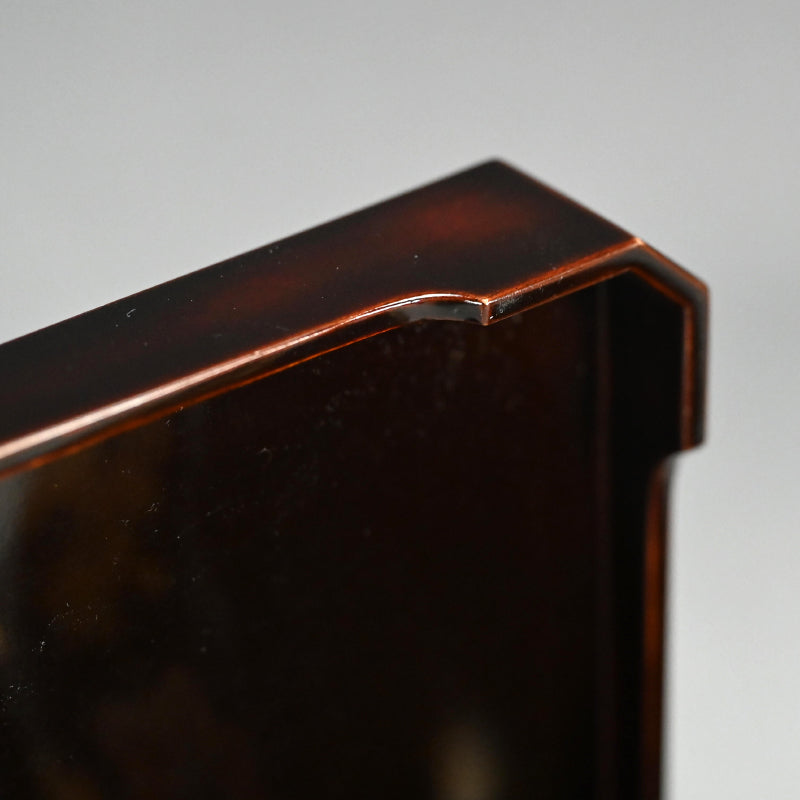 Boxed Antique Lacquer Bowl & Tray set ー平安楊光堂 造 三上 治三郎 “椛之紅葉 蒔繪 盃洗”