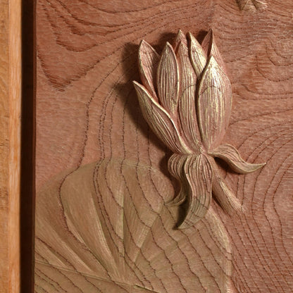 Sublime Inami Wood Carving, Lilly Pond ー川原 正士 “睡蓮”