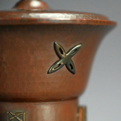Art Deco Japanese Bronze Koro Incense Burner