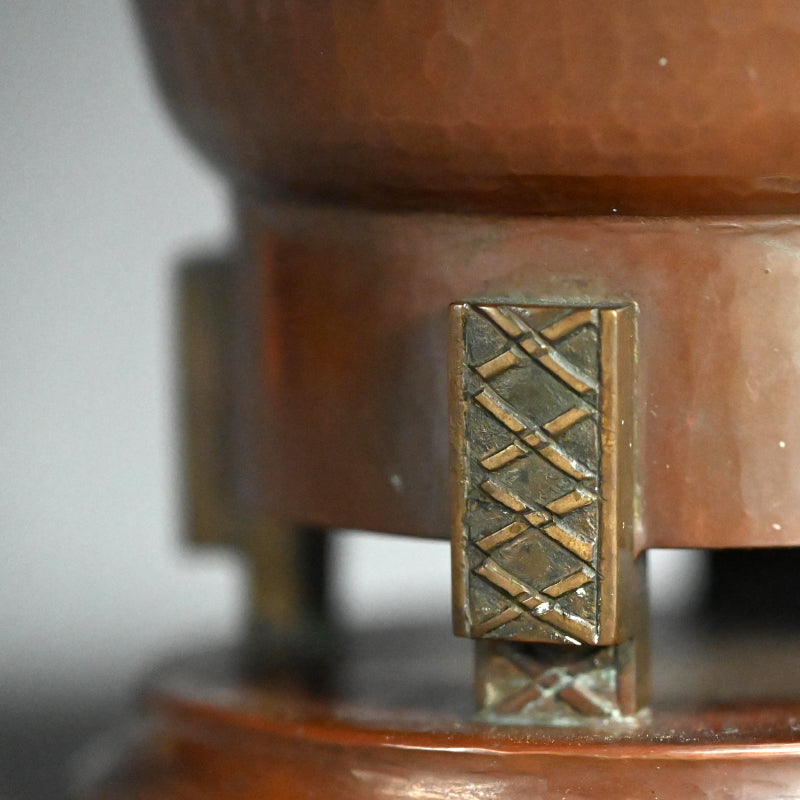 Art Deco Japanese Bronze Koro Incense Burner
