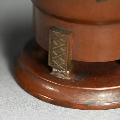 Art Deco Japanese Bronze Koro Incense Burner