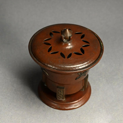 Art Deco Japanese Bronze Koro Incense Burner