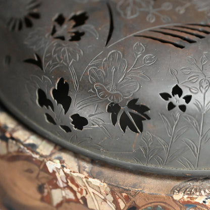 日本の古代漆器「香炉」