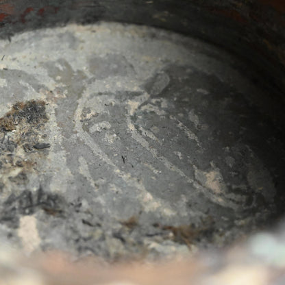 日本の古代漆器「香炉」