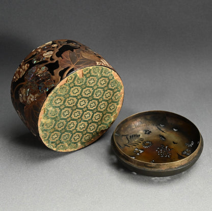 日本の古代漆器「香炉」