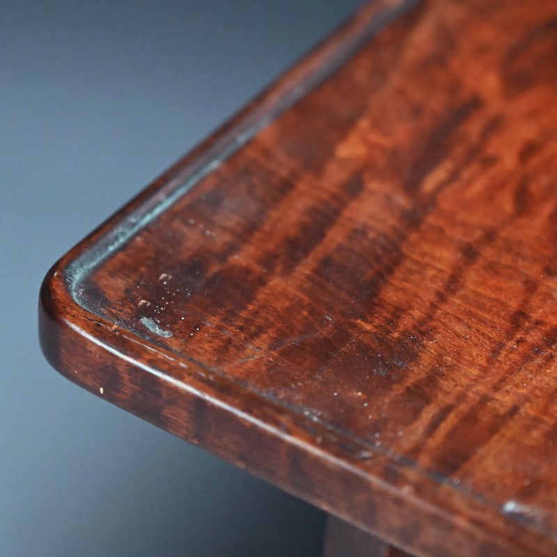 Maple-wood Table by Yabe Takayoshi & Poet Shimizu Hian ー矢部 高義(犀洲), 清水 比庵