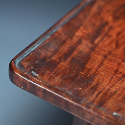 Maple-wood Table by Yabe Takayoshi & Poet Shimizu Hian ー矢部 高義(犀洲), 清水 比庵