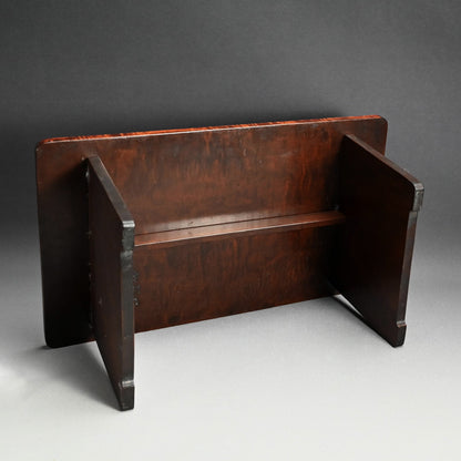 Maple-wood Table by Yabe Takayoshi & Poet Shimizu Hian ー矢部 高義(犀洲), 清水 比庵