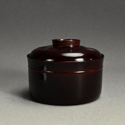 Elegant Lacquer Bamboo Bowl Set ー塗師 堅地屋 清兵衛 “竹吸物碗 五”