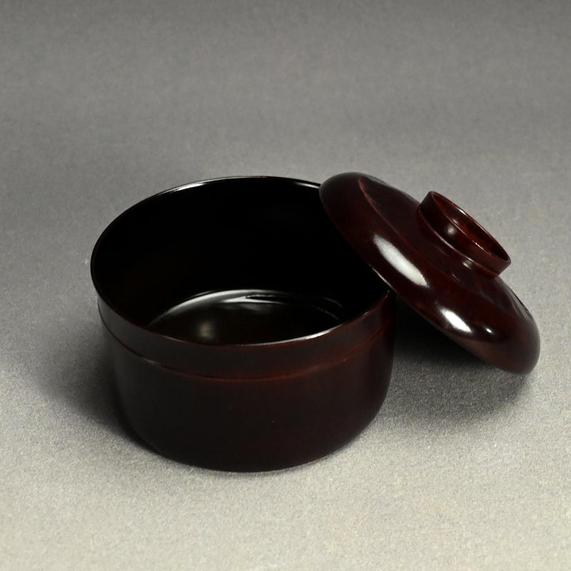 Elegant Lacquer Bamboo Bowl Set ー塗師 堅地屋 清兵衛 “竹吸物碗 五”
