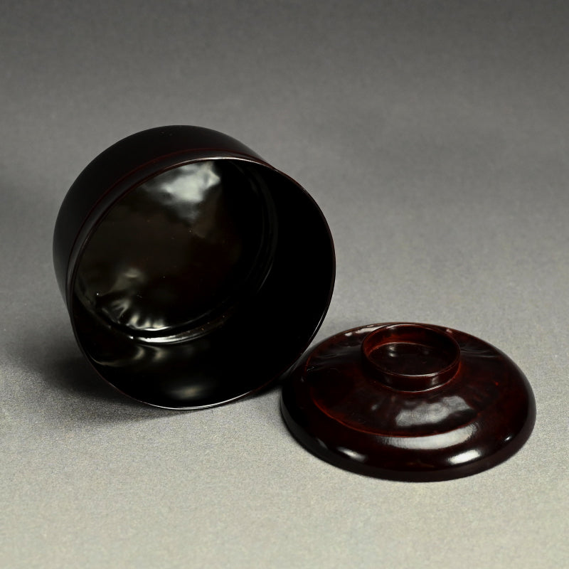 Elegant Lacquer Bamboo Bowl Set ー塗師 堅地屋 清兵衛 “竹吸物碗 五”