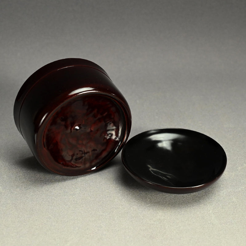 Elegant Lacquer Bamboo Bowl Set ー塗師 堅地屋 清兵衛 “竹吸物碗 五”