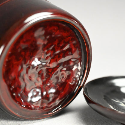 Elegant Lacquer Bamboo Bowl Set ー塗師 堅地屋 清兵衛 “竹吸物碗 五”