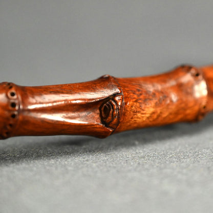 Awe Inspiring Bamboo-Root Nyoi Wood-Carving