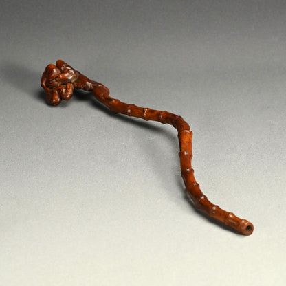 Awe Inspiring Bamboo-Root Nyoi Wood-Carving