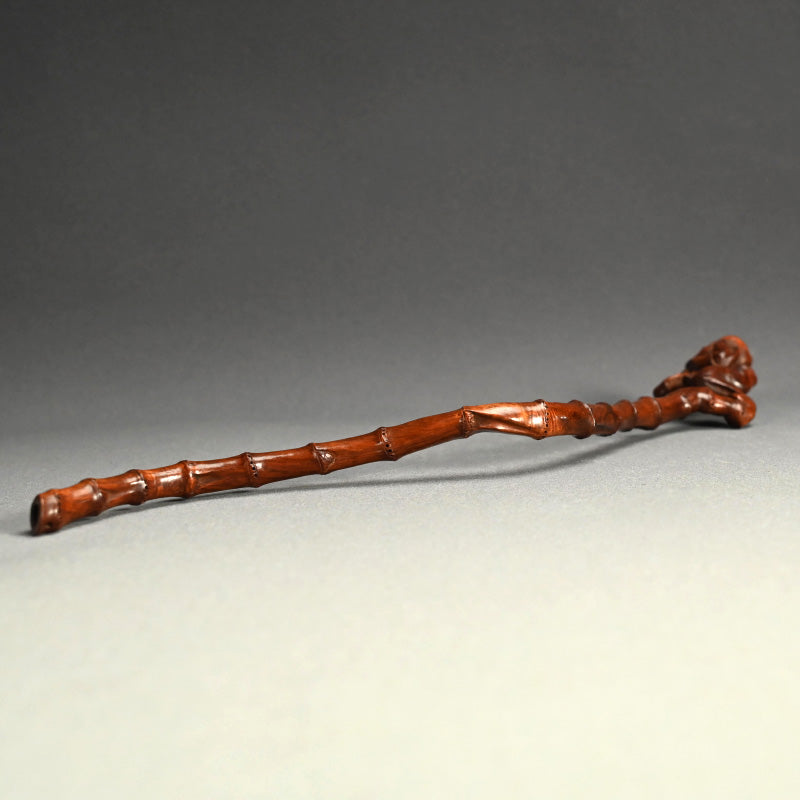 Awe Inspiring Bamboo-Root Nyoi Wood-Carving