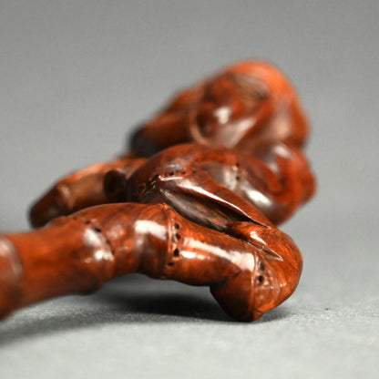 Awe Inspiring Bamboo-Root Nyoi Wood-Carving