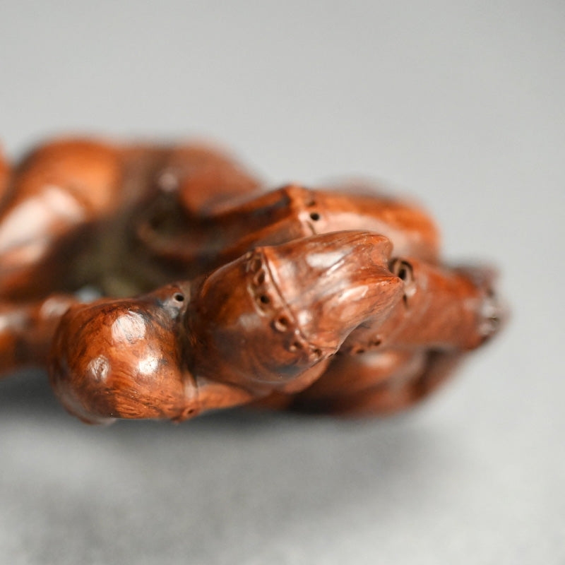Awe Inspiring Bamboo-Root Nyoi Wood-Carving