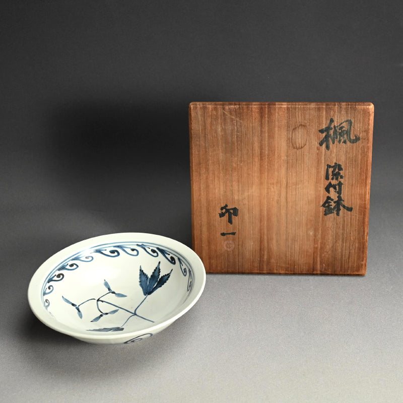 Rare Sometsuke Tableware Bowl by LNT ー清水 卯一 “楓 染付鉢”