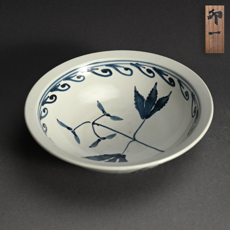 Rare Sometsuke Tableware Bowl by LNT ー清水 卯一 “楓 染付鉢”