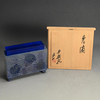 Blue Mist Incense Burner ー近藤 高弘 “金銀彩 香炉 青滴”
