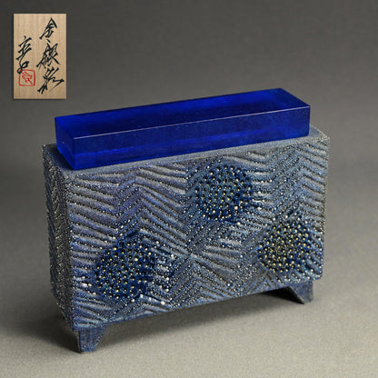 Blue Mist Incense Burner ー近藤 高弘 “金銀彩 香炉 青滴”