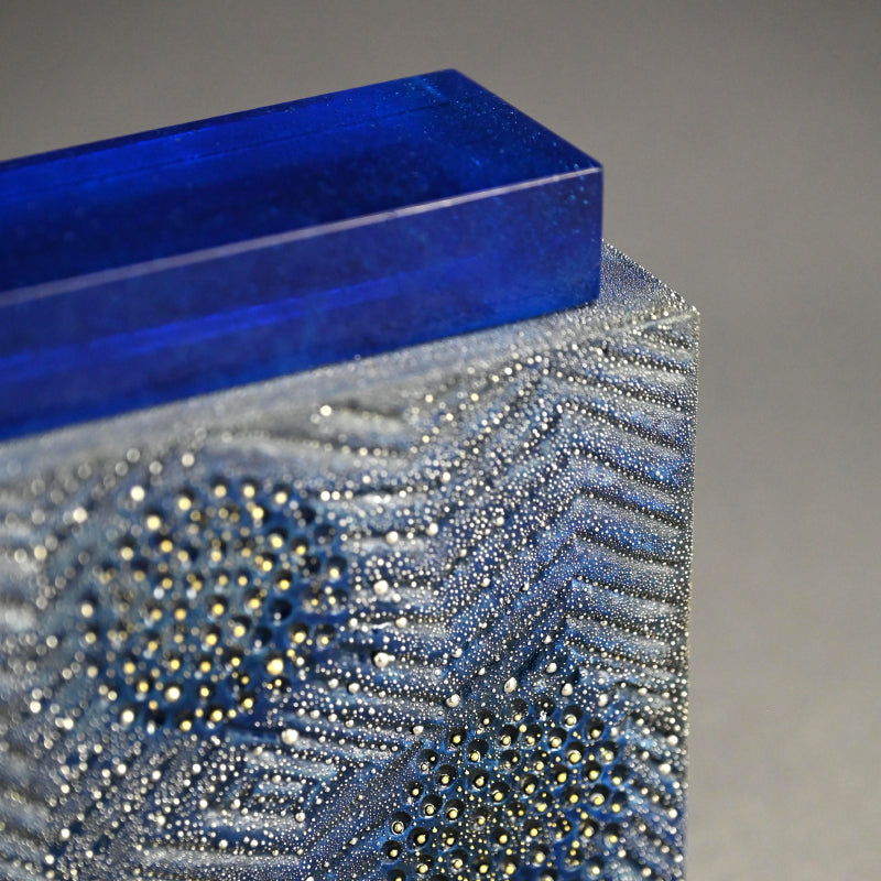 Blue Mist Incense Burner ー近藤 高弘 “金銀彩 香炉 青滴”