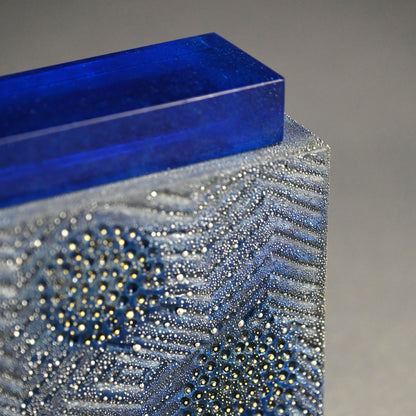 Blue Mist Incense Burner ー近藤 高弘 “金銀彩 香炉 青滴”