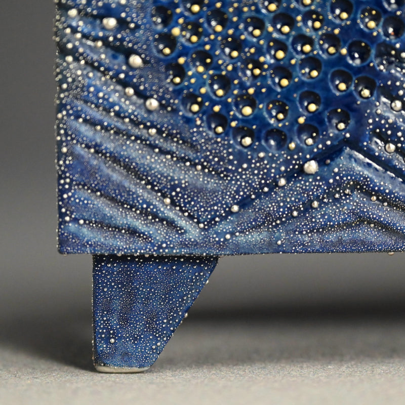 Blue Mist Incense Burner ー近藤 高弘 “金銀彩 香炉 青滴”