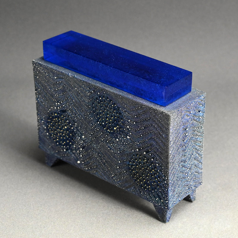 Blue Mist Incense Burner ー近藤 高弘 “金銀彩 香炉 青滴”