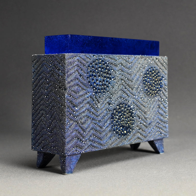 Blue Mist Incense Burner ー近藤 高弘 “金銀彩 香炉 青滴”