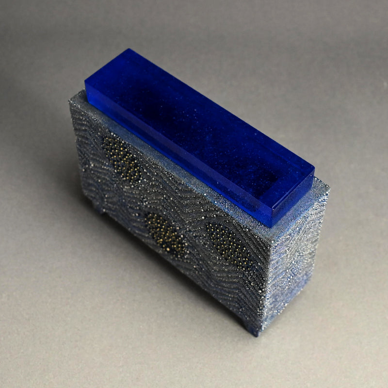 Blue Mist Incense Burner ー近藤 高弘 “金銀彩 香炉 青滴”