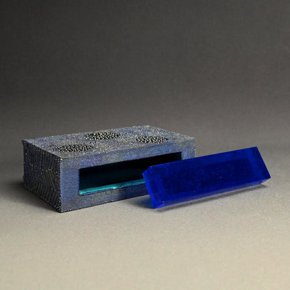 Blue Mist Incense Burner ー近藤 高弘 “金銀彩 香炉 青滴”