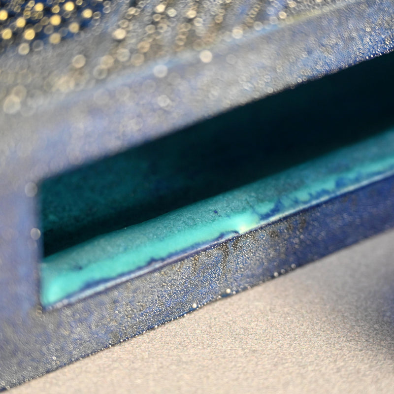 Blue Mist Incense Burner ー近藤 高弘 “金銀彩 香炉 青滴”