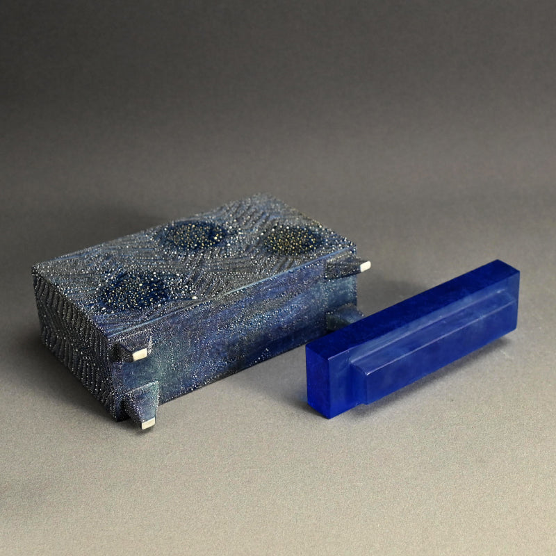 Blue Mist Incense Burner ー近藤 高弘 “金銀彩 香炉 青滴”