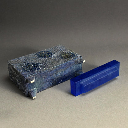 Blue Mist Incense Burner ー近藤 高弘 “金銀彩 香炉 青滴”