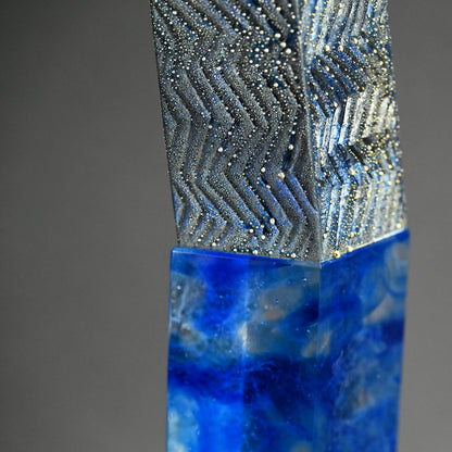 Mist Series Glass &Porcelain Tower ー近藤 高弘 “青滴 金銀滴彩”