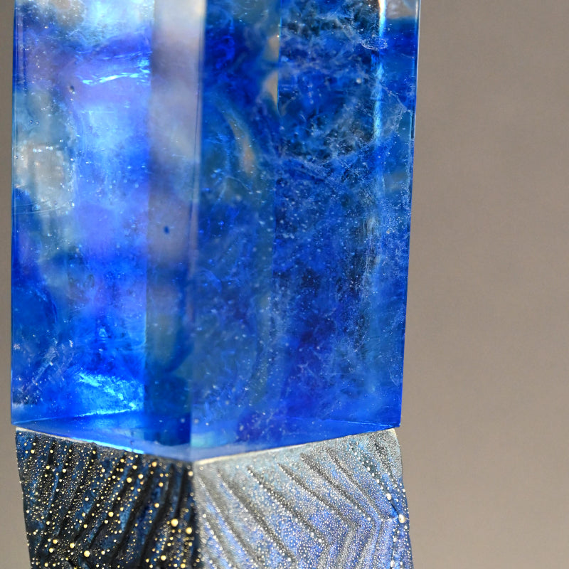 Mist Series Glass &Porcelain Tower ー近藤 高弘 “青滴 金銀滴彩”