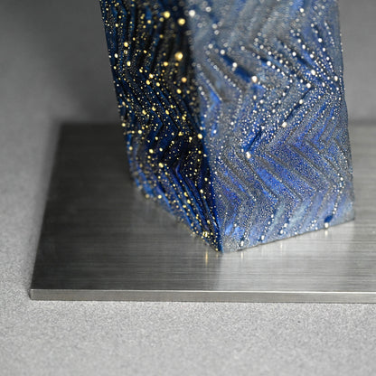 Mist Series Glass &Porcelain Tower ー近藤 高弘 “青滴 金銀滴彩”