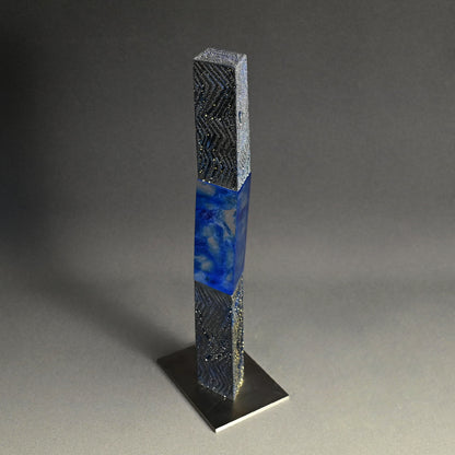 Mist Series Glass &Porcelain Tower ー近藤 高弘 “青滴 金銀滴彩”