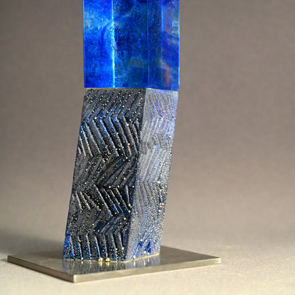 Mist Series Glass &Porcelain Tower ー近藤 高弘 “青滴 金銀滴彩”
