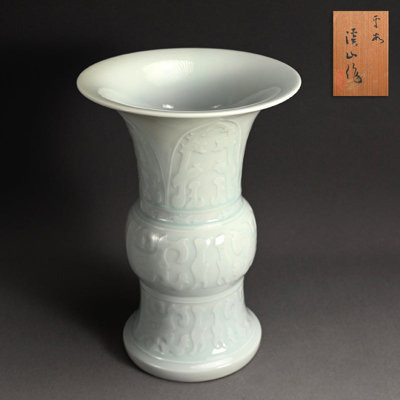 Large Porcelain Vase ー加藤 渓山 “白瓷尊式 花瓶”