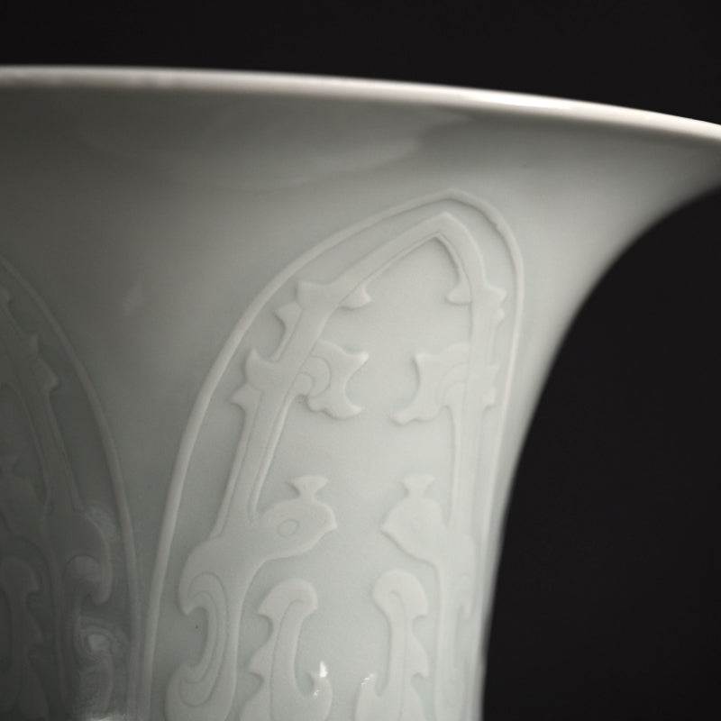 Large Porcelain Vase ー加藤 渓山 “白瓷尊式 花瓶”