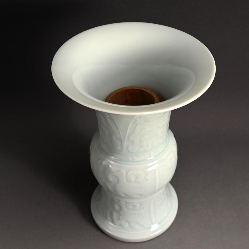 Large Porcelain Vase ー加藤 渓山 “白瓷尊式 花瓶”