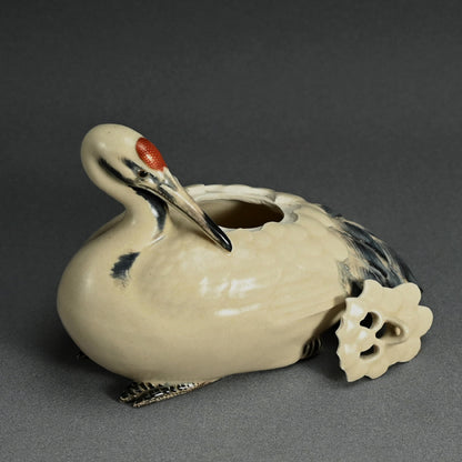 Crane Koro ー宮川 (真葛) 香山 “仁清喜鶴 香爐”