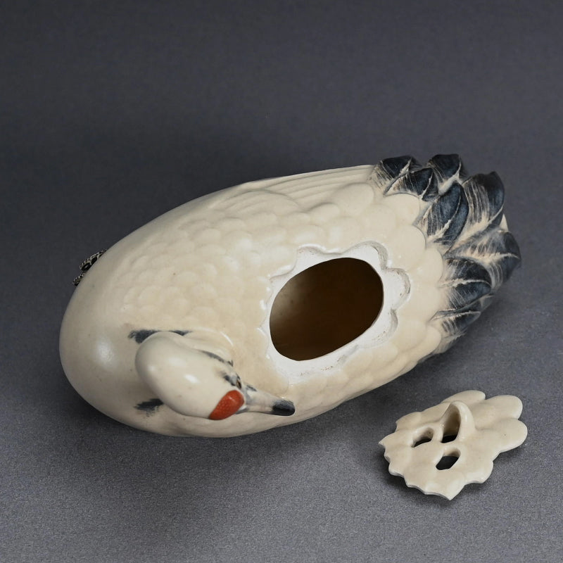 Crane Koro ー宮川 (真葛) 香山 “仁清喜鶴 香爐”