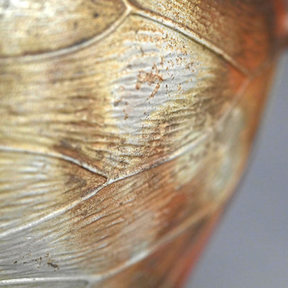 備前花瓶 蟹蓮葉 ー二代 小西陶古